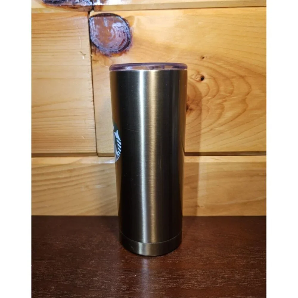 Starbucks Travel Tumbler (20 Fl Oz) Gold w/ Green & White Starbucks Logo